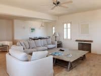 Villa Orpheus in Antiparos Greece, living room, by Olive Villa Rentals