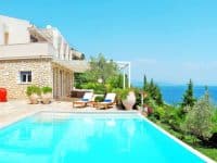 Villa Ligeia in Corfu Greece, pool, by Olive Villa Rentals