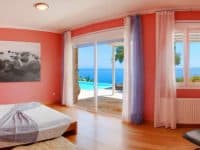 Villa Selene in Corfu Greece, bedroom, by Olive Villa Rentals