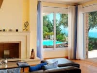 Villa Selene in Corfu Greece, living room 2, by Olive Villa Rentals