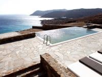 Villa Alistaire in Mykonos Greece, pool, by Olive Villa Rentals