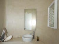 Villa Calanthe in Mykonos Greece, bathroom, by Olive Villa Rentals