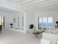 Villa Calanthe in Mykonos Greece, living room 2, by Olive Villa Rentals