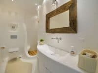 Villa Hypatia in Mykonos Greece, bathroom 2, by Olive Villa Rentals