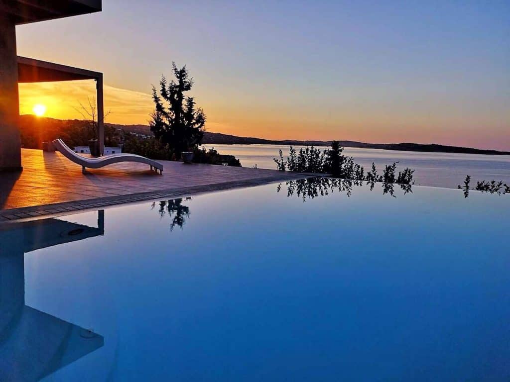 Villa Diamante in Porto Heli Greece, pool, by Olive Villa Rentals