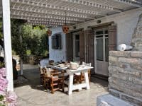 Pool Villa Selene in Skopelos Greece, dining table 3, by Olive Villa Rentals