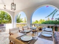 Villa Corinna in Spetses Greece, terrace, by Olive Villa Rentals