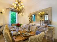 Villa Veneta in Spetses Greece, dining room, by Olive Villa Rentals