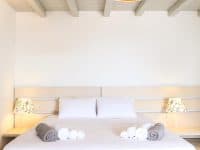 Villa Pacifae in Mykonos Greece, bedroom, by Olive Villa Rentals