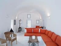 Villa Dulcinea in Santorini Greece, Living room, by Olive Villa Rentals