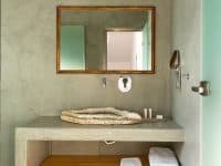 Villa Rosalin in Santorini, bathroom, by Olive Villa Rentals