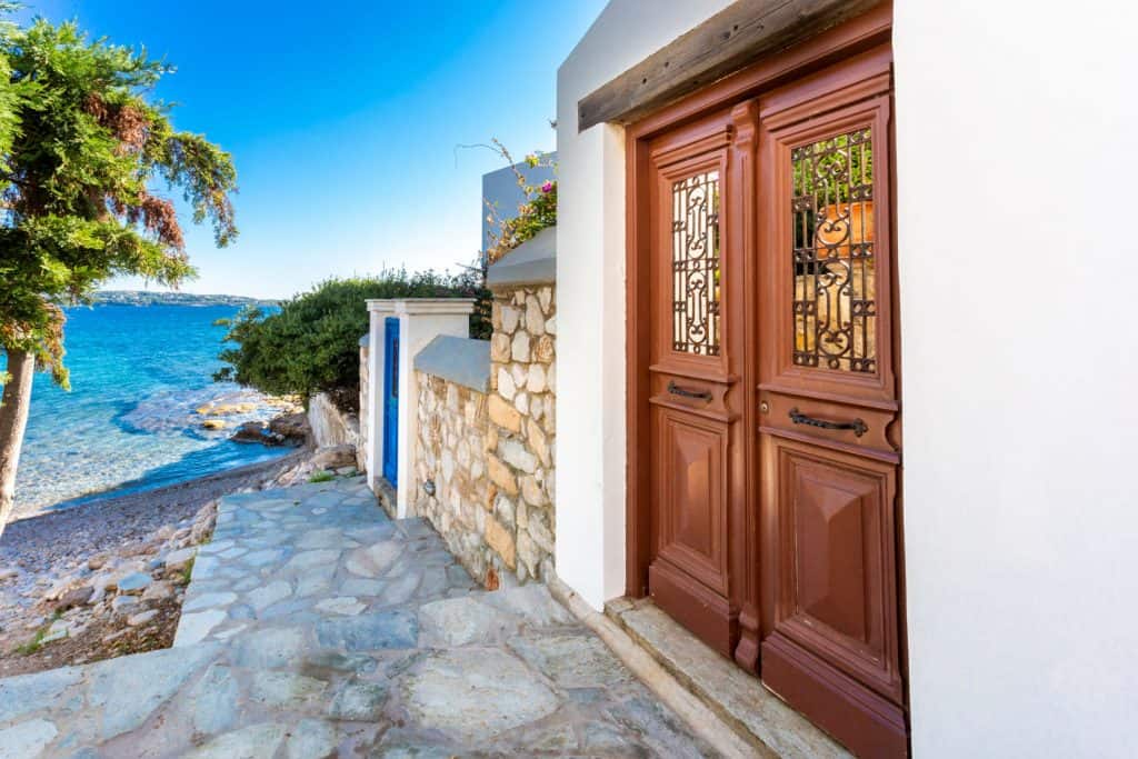 Villa-Mare-Vista-Olive-Villa-Rentals-Spetses-door