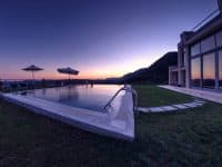 Villa-Amaya-Corfu-by-Olive-Villa-Rentals-pool-area-evening