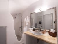 Villa- Coco White -Paros-by-Olive-Villa-Rentals-lower-floor-bathroom