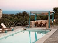Villa- Roque -Mani-Peninsula-by-Olive-Villa-Rentals--pool-area-sunset