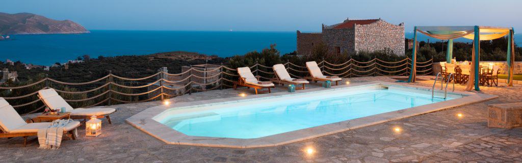 featured-Villa- Roque -Mani-Peninsula-by-Olive-Villa-Rentals-exterior-night-views