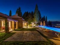 Villa-Cleo-Corfu-by-Olive-Villa-Rentals-pool-area-night