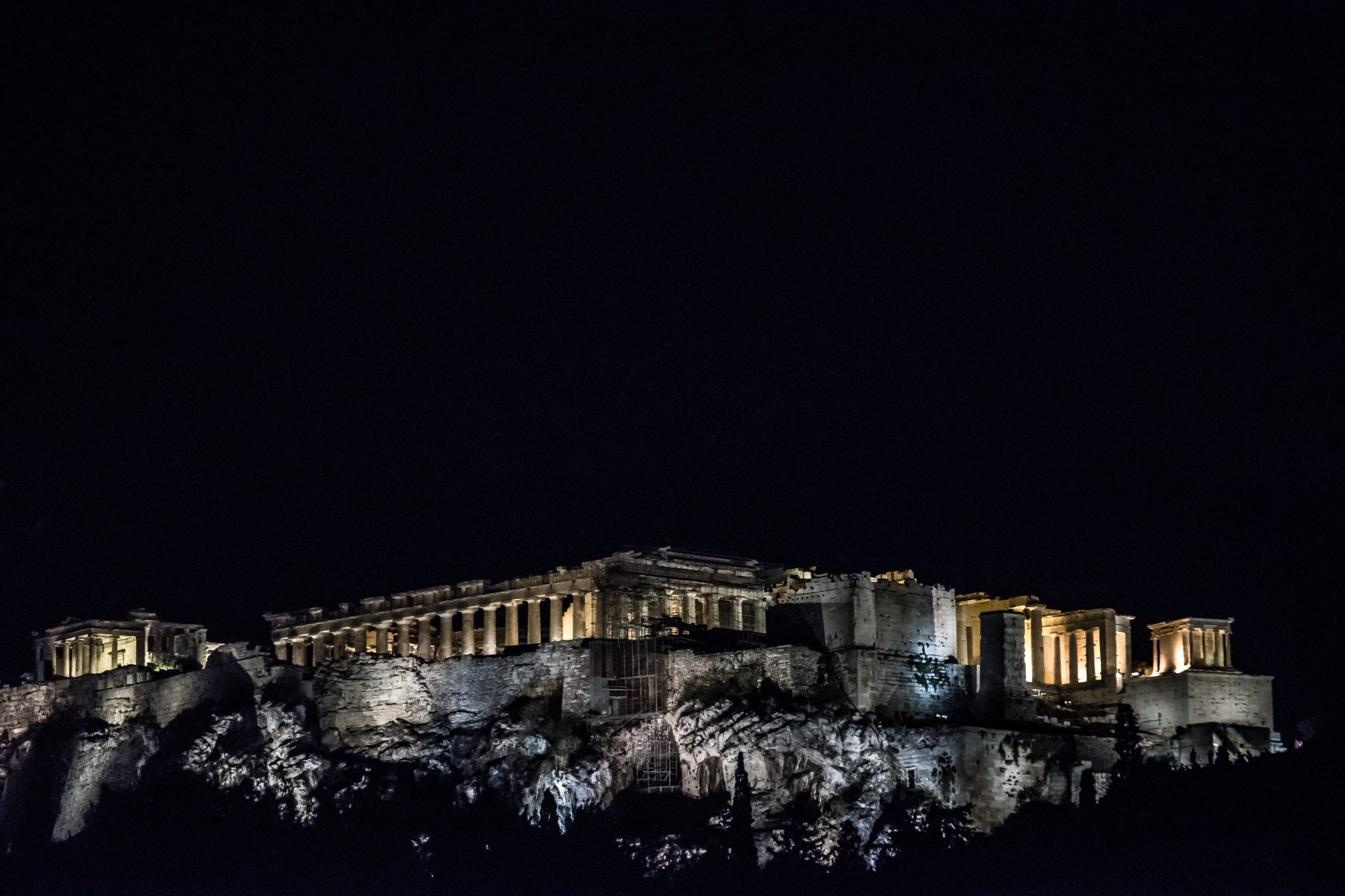 acropolis by night