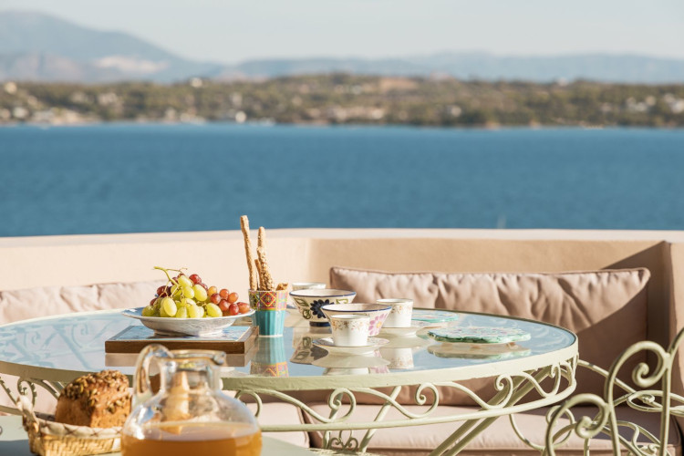 Villa Aeris Spetses terrace view