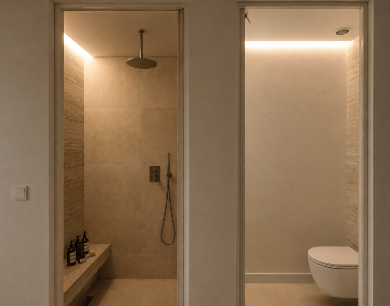 17. shower and toilet