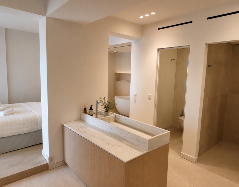 19. ensuite Bedroom 2 with bathtub
