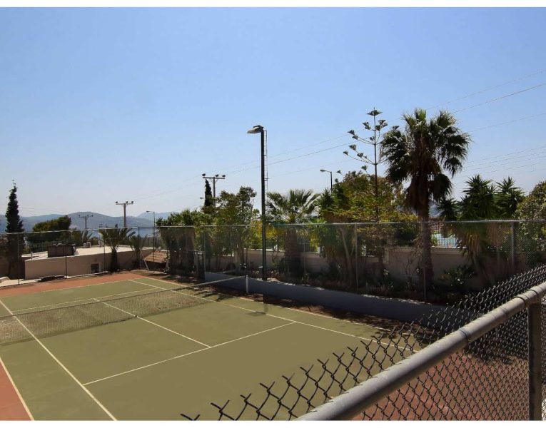 Villa Aristi in Athens, tennis court, by Olive Villa Rentals