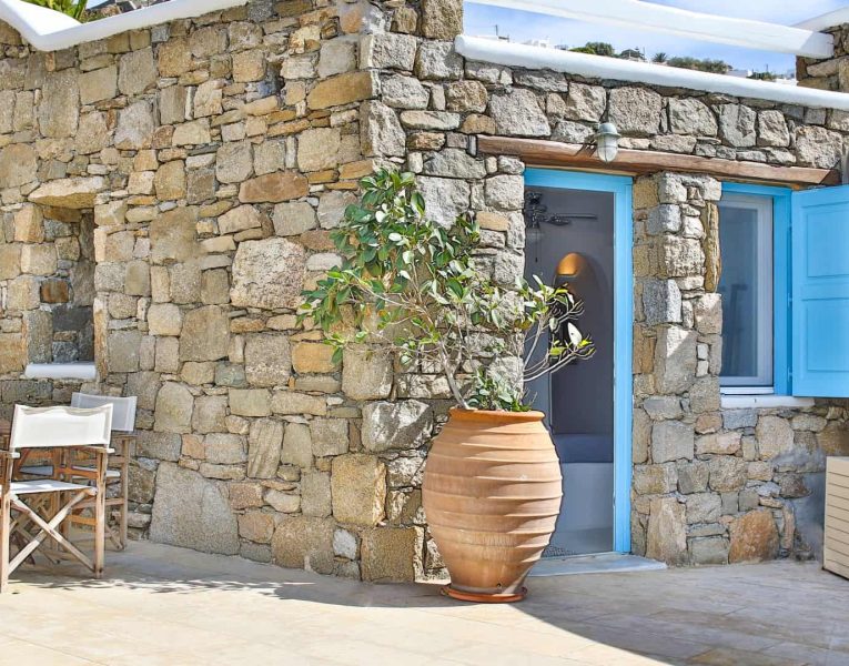 Villa Adelasia in Mykonos Greece, outdoors, by Olive Villa Rentals