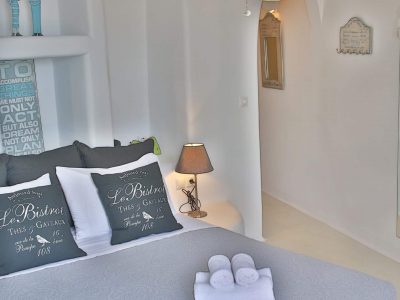 Villa Adelasia in Mykonos Greece, bedroom, by Olive Villa Rentals