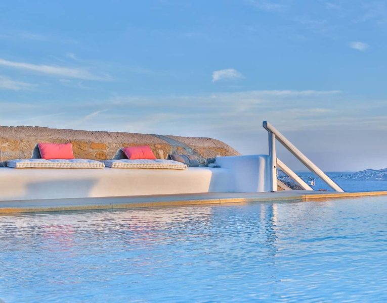 Villa Adelasia in Mykonos Greece, pool, by Olive Villa Rentals