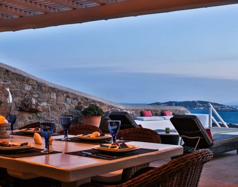 Villa Adelasia in Mykonos Greece, outdoors, by Olive Villa Rentals