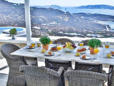 Villa Adelasia in Mykonos Greece, outdoors, by Olive Villa Rentals