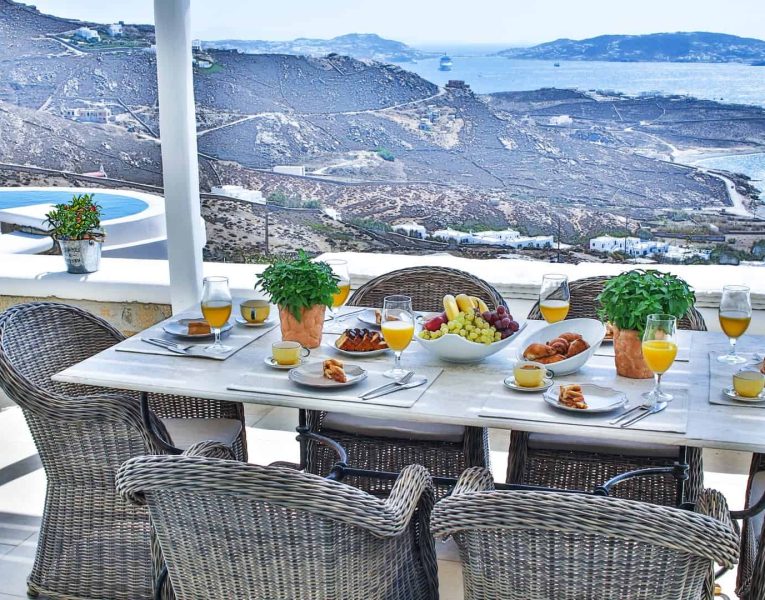 Villa Adelasia in Mykonos Greece, outdoors, by Olive Villa Rentals