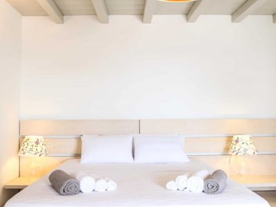Villa Pacifae in Mykonos Greece, bedroom, by Olive Villa Rentals