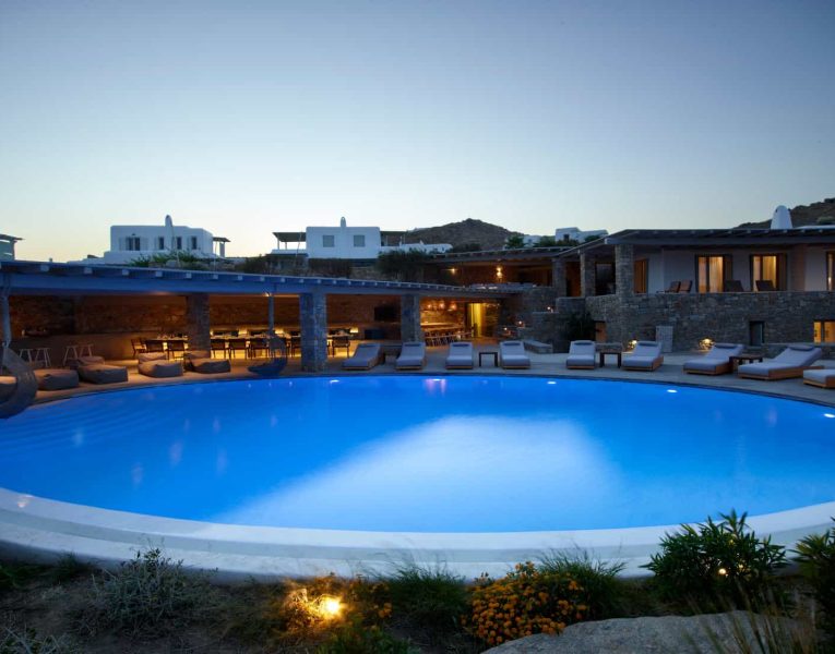 Villa-Princessa-Mykonos-by-Olive-Villa-Rentals-main-pool-night