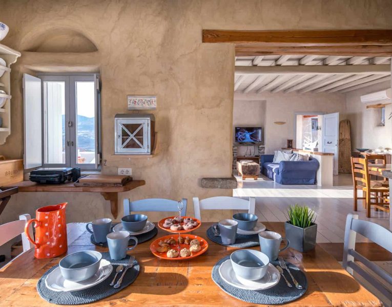 Villa Ninemia in Paros Greece, kitchen, by Olive Villa Rentals