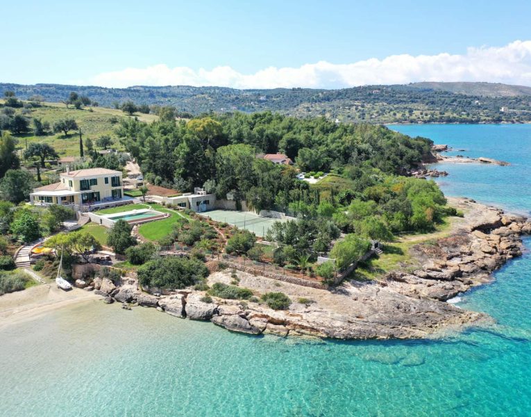 Villa Anais in Porto Heli, outdoors, by Olive Villa Rentals