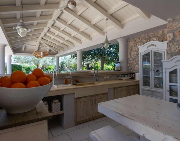 Villa-Camille-Porto Heli-by-Olive-Villa-Rentals-exterior-kitchen