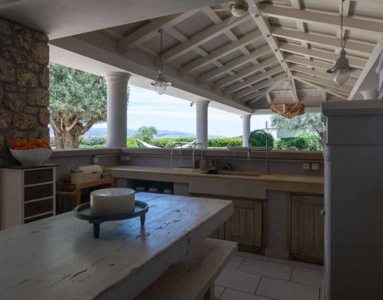 Villa-Camille-Porto Heli-by-Olive-Villa-Rentals-exterior-kitchen