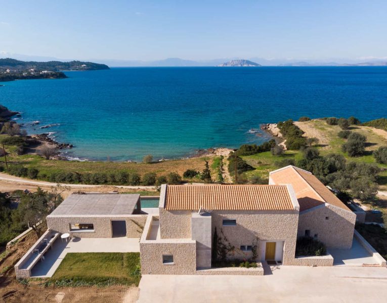 Villa Estee in Porto Heli, facade, by Olive Villa Rentals