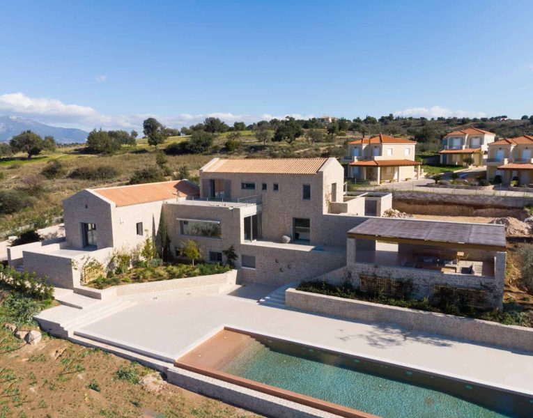 Villa Estee in Porto Heli, facade, by Olive Villa Rentals