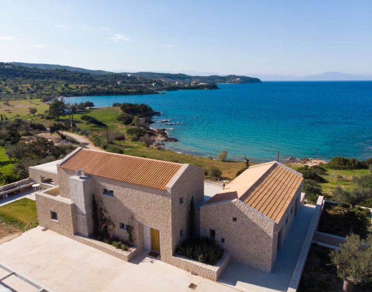 Villa Estee in Porto Heli, facade, by Olive Villa Rentals