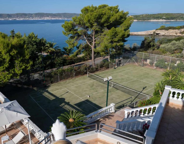 Villa-Rafaella-Porto Heli-by-Olive-Villa-Rentals-tennis-court