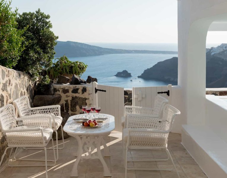 Casa Bianca in Santorini Greece, outdoor, by Olive Villa Rentals