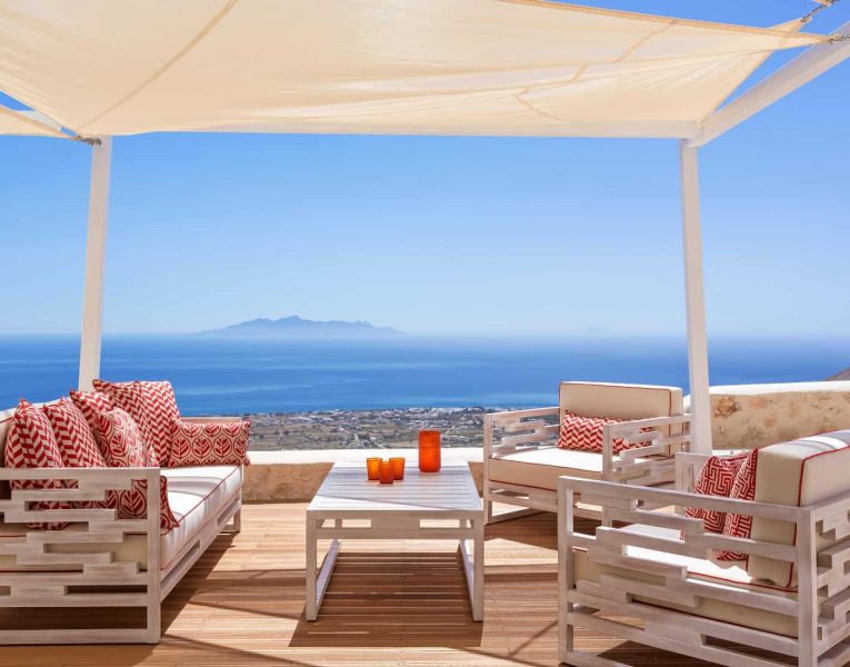 Villa Penelope in Santorini Greece, outdoor, by Olive Villa Rentals