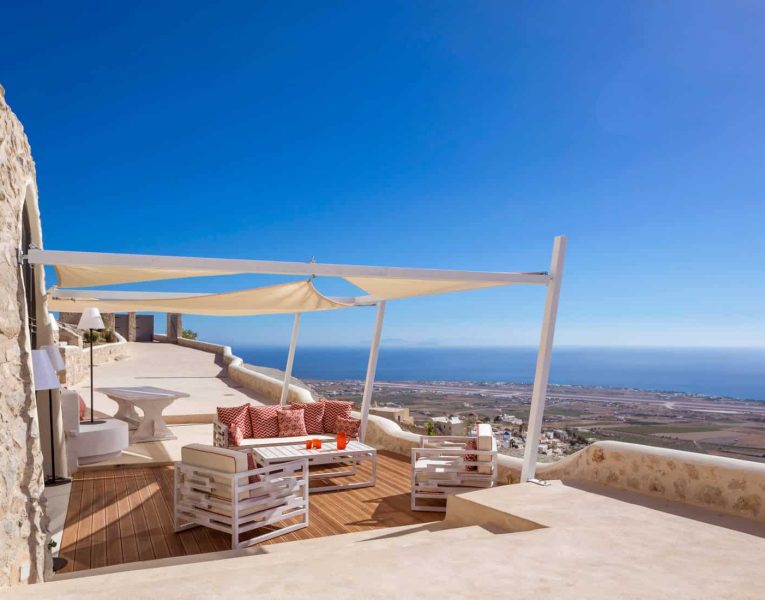 Villa Penelope in Santorini Greece, outdoor, by Olive Villa Rentals