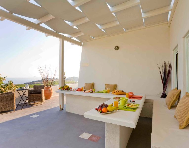 Villa Roccia Nera in Santorini Greece, outdoor, by Olive Villa Rentals