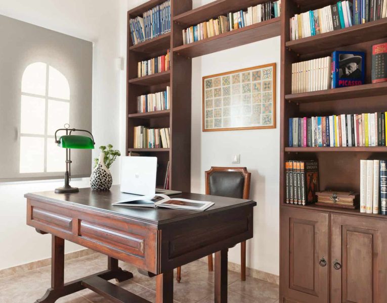 Villa Rosalin in Santorini, office, by Olive Villa Rentals