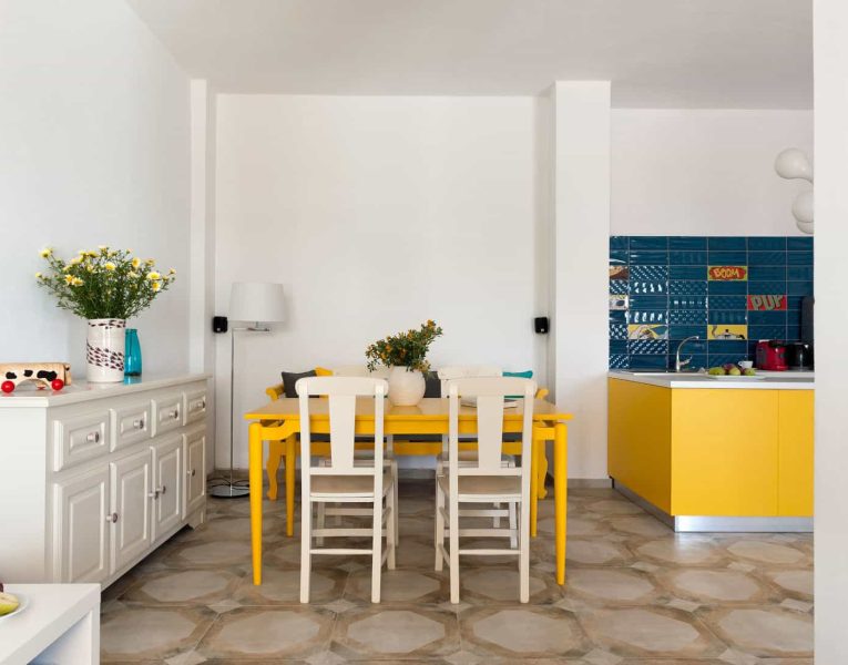 Villa Rosalin in Santorini, kitchen, by Olive Villa Rentals