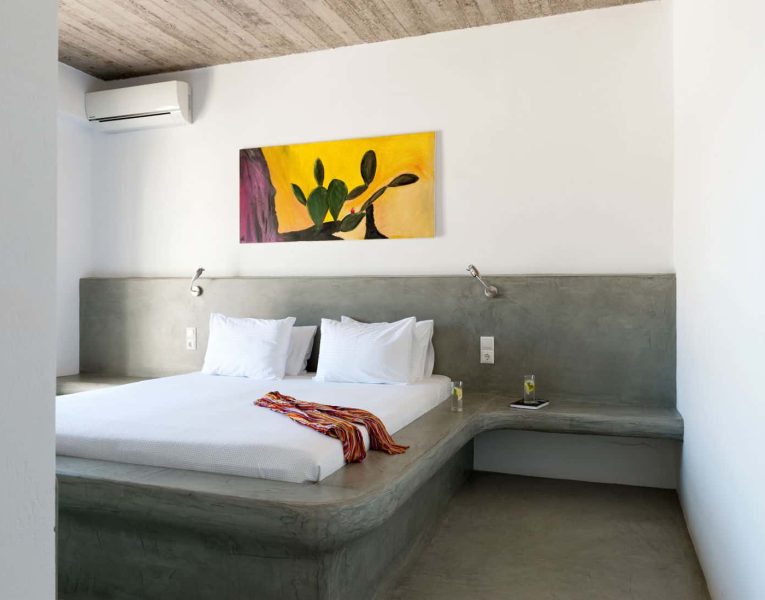 Villa Rosalin in Santorini, bedroom, by Olive Villa Rentals