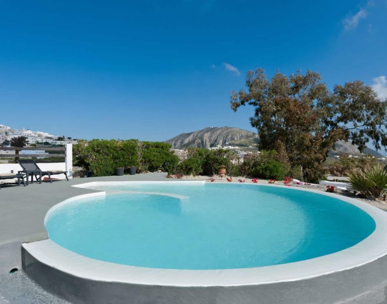 Villa Rosalin in Santorini, Pool, by Olive Villa Rentals